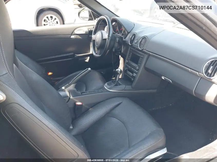2012 Porsche Boxster VIN: WP0CA2A87CS710144 Lot: 42638005
