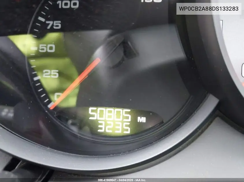2013 Porsche Boxster S VIN: WP0CB2A88DS133283 Lot: 41969547