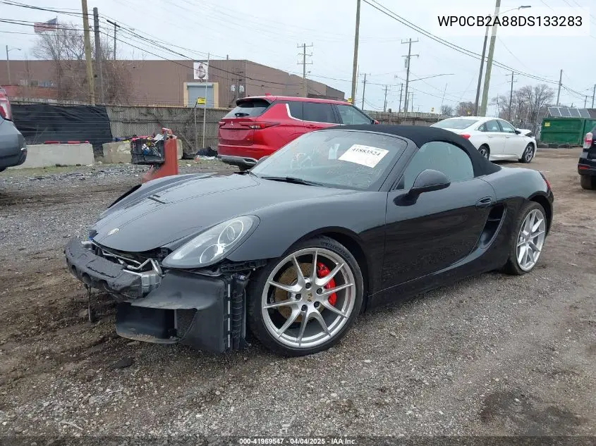 2013 Porsche Boxster S VIN: WP0CB2A88DS133283 Lot: 41969547