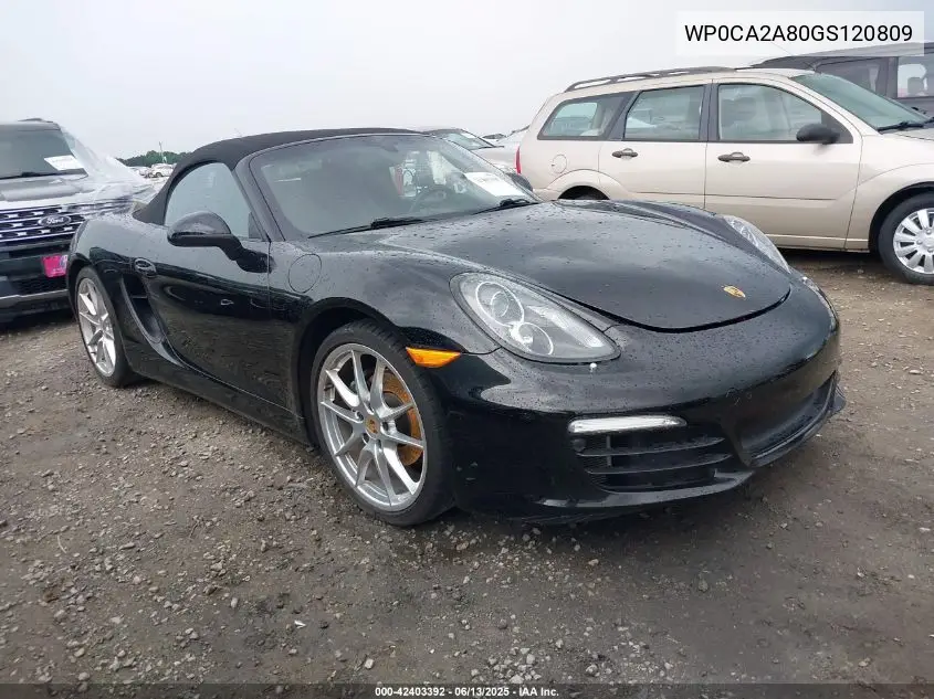2016 Porsche Boxster Black Edition VIN: WP0CA2A80GS120809 Lot: 42403392
