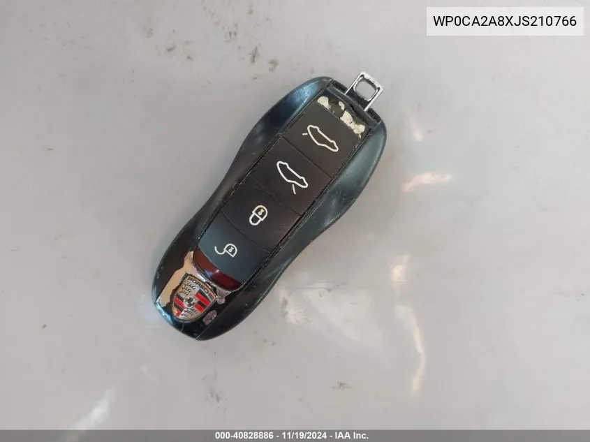 2018 Porsche Boxster VIN: WP0CA2A8XJS210766 Lot: 40828886