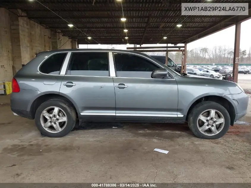 2004 Porsche Cayenne S VIN: WP1AB29P24LA67700 Lot: 41788386