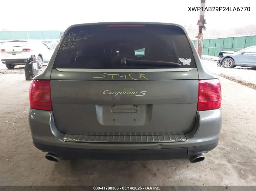 2004 Porsche Cayenne S VIN: WP1AB29P24LA67700 Lot: 41788386