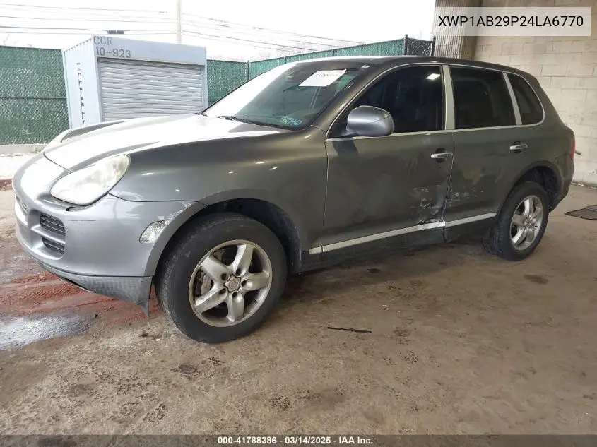 2004 Porsche Cayenne S VIN: WP1AB29P24LA67700 Lot: 41788386