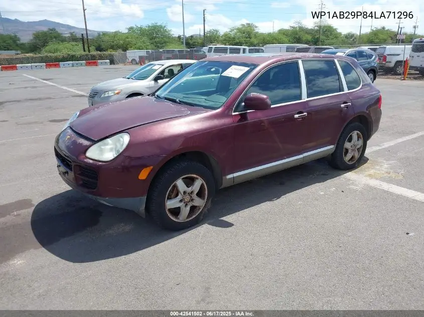 2004 Porsche Cayenne S VIN: WP1AB29P84LA71296 Lot: 42541502