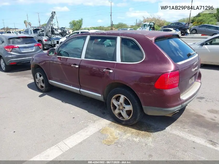 2004 Porsche Cayenne S VIN: WP1AB29P84LA71296 Lot: 42541502