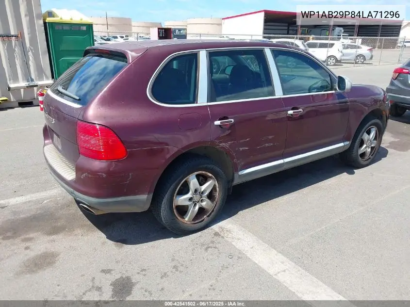 2004 Porsche Cayenne S VIN: WP1AB29P84LA71296 Lot: 42541502