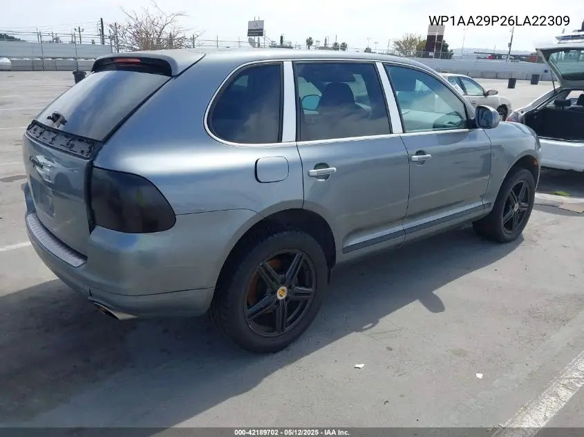 2006 Porsche Cayenne VIN: WP1AA29P26LA22309 Lot: 42189702