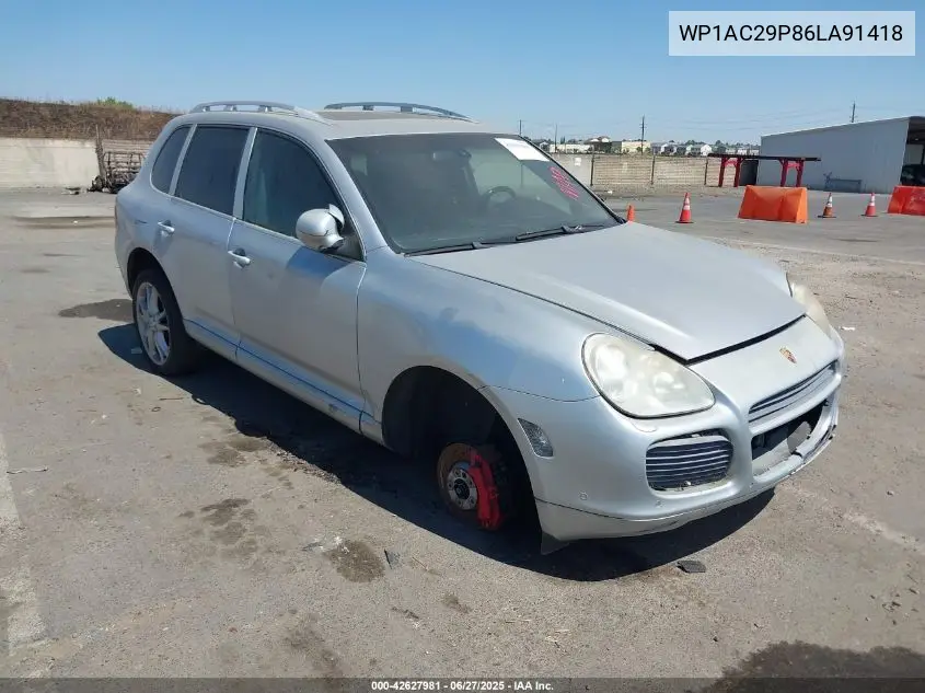 2006 Porsche Cayenne Turbo/Turbo S VIN: WP1AC29P86LA91418 Lot: 42627981