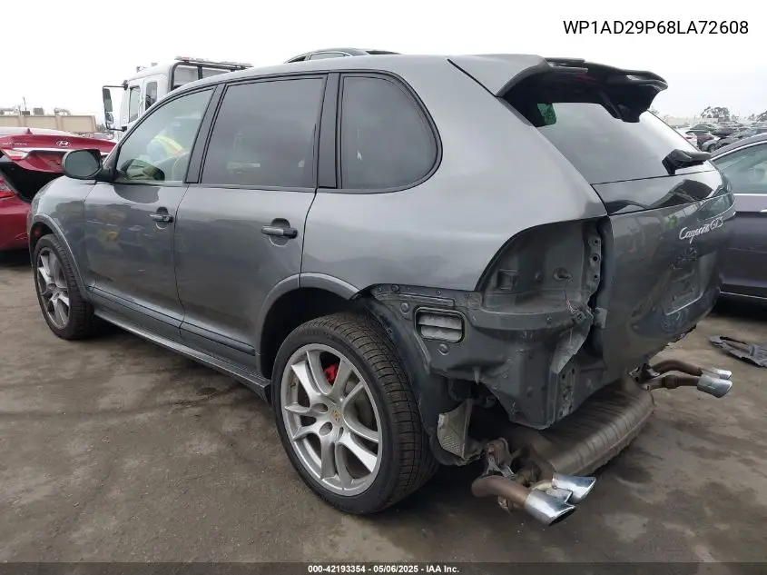 2008 Porsche Cayenne Gts VIN: WP1AD29P68LA72608 Lot: 42193354