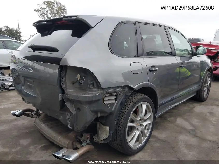 2008 Porsche Cayenne Gts VIN: WP1AD29P68LA72608 Lot: 42193354