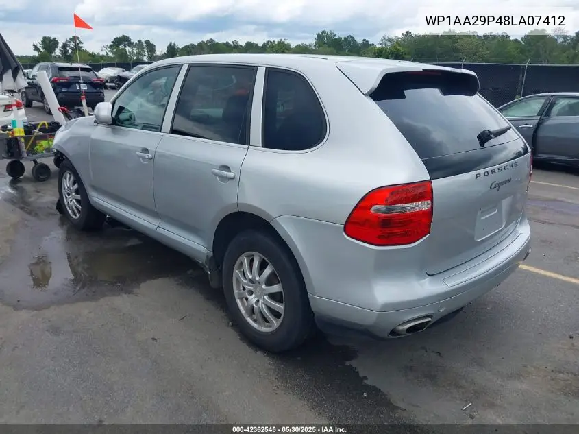 2008 Porsche Cayenne VIN: WP1AA29P48LA07412 Lot: 42362545
