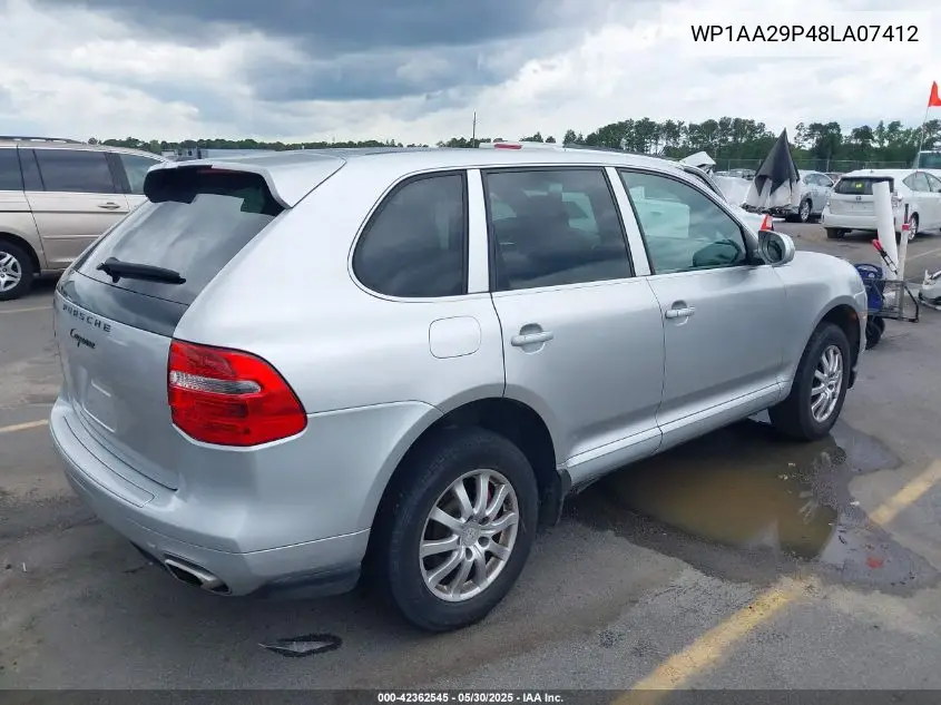 2008 Porsche Cayenne VIN: WP1AA29P48LA07412 Lot: 42362545