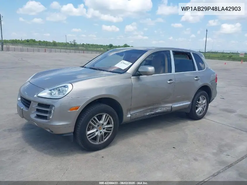 2008 Porsche Cayenne S VIN: WP1AB29P48LA42903 Lot: 42366433