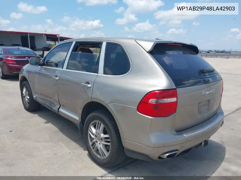 2008 Porsche Cayenne S VIN: WP1AB29P48LA42903 Lot: 42366433