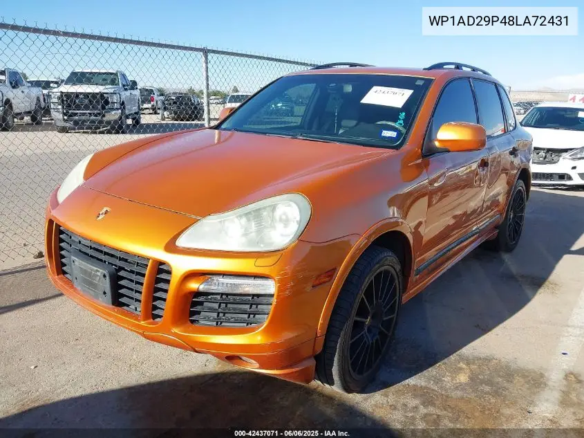 2008 Porsche Cayenne Gts VIN: WP1AD29P48LA72431 Lot: 42437071