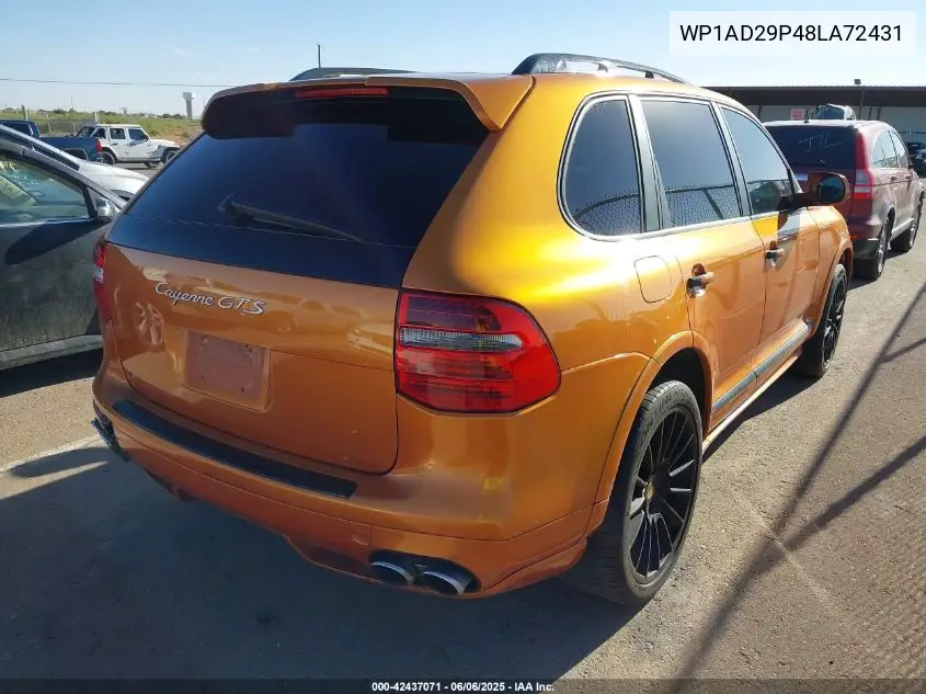 2008 Porsche Cayenne Gts VIN: WP1AD29P48LA72431 Lot: 42437071