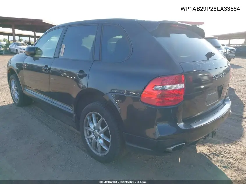 2008 Porsche Cayenne S VIN: WP1AB29P28LA33584 Lot: 42462181
