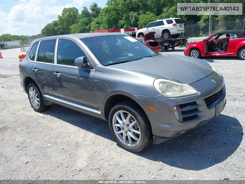 2008 Porsche Cayenne S VIN: WP1AB29P78LA40143 Lot: 42579740