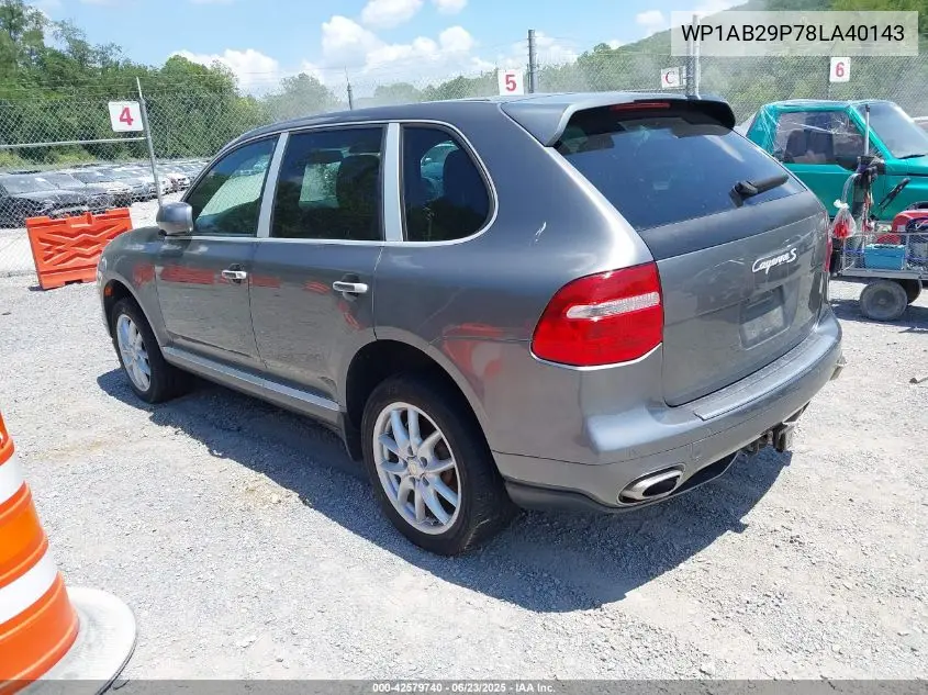 2008 Porsche Cayenne S VIN: WP1AB29P78LA40143 Lot: 42579740
