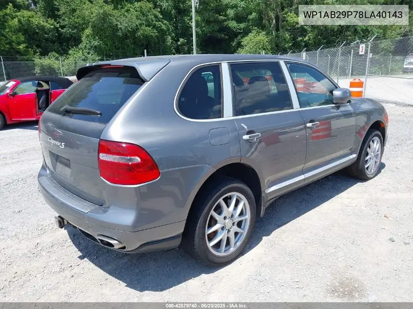 2008 Porsche Cayenne S VIN: WP1AB29P78LA40143 Lot: 42579740