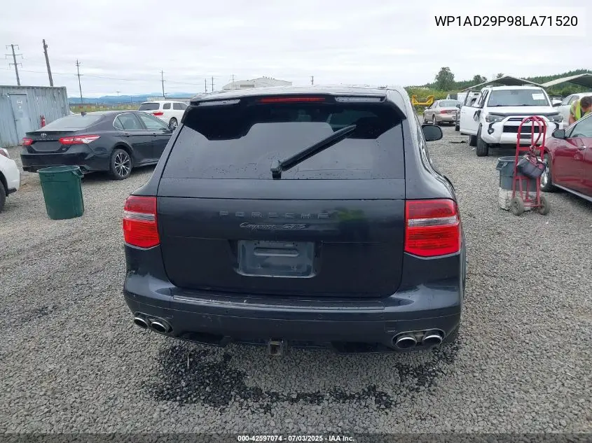 2008 Porsche Cayenne Gts VIN: WP1AD29P98LA71520 Lot: 42597074