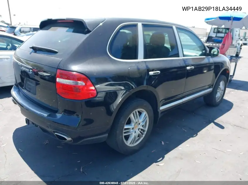 2008 Porsche Cayenne S VIN: WP1AB29P18LA34449 Lot: 42636945