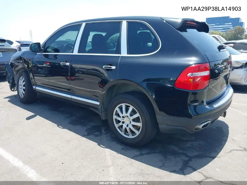 2008 Porsche Cayenne VIN: WP1AA29P38LA14903 Lot: 42715419