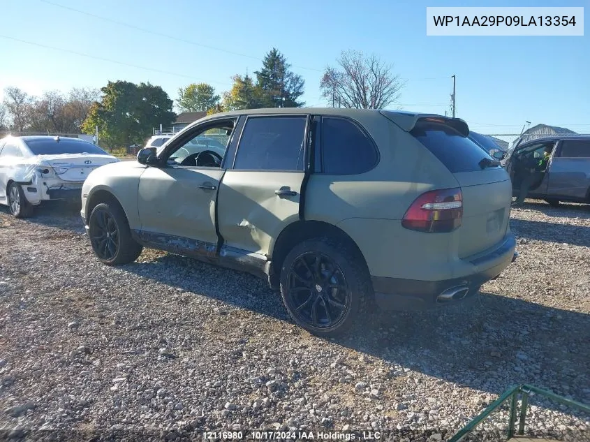 2009 Porsche Cayenne VIN: WP1AA29P09LA13354 Lot: 12116980