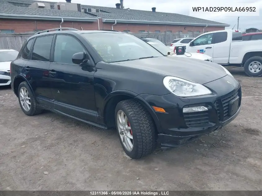 2009 Porsche Cayenne VIN: WP1AD29P09LA66952 Lot: 12311366