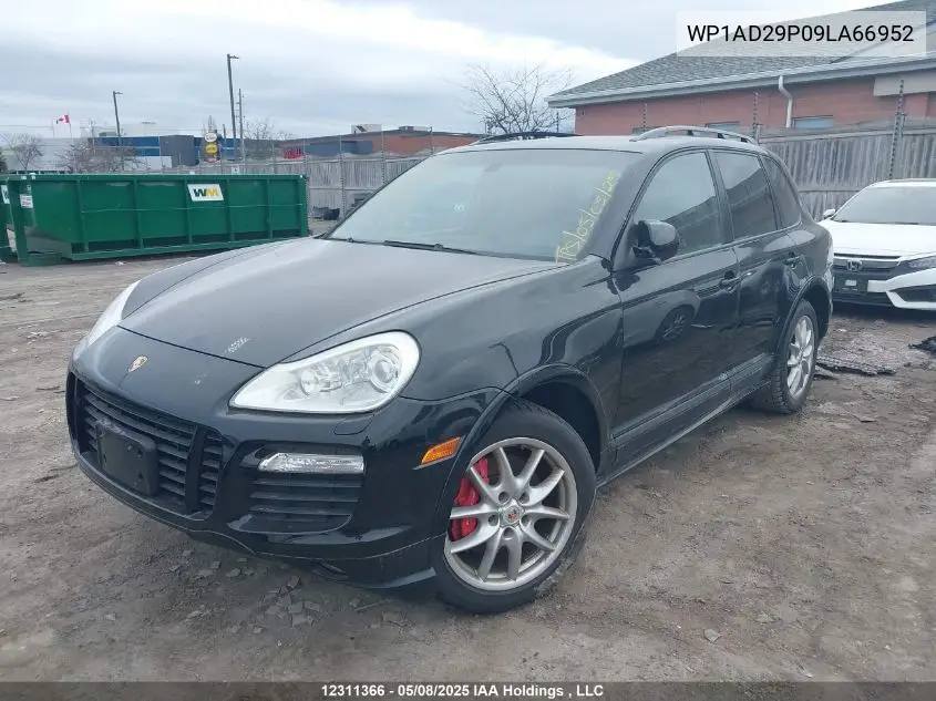 2009 Porsche Cayenne VIN: WP1AD29P09LA66952 Lot: 12311366
