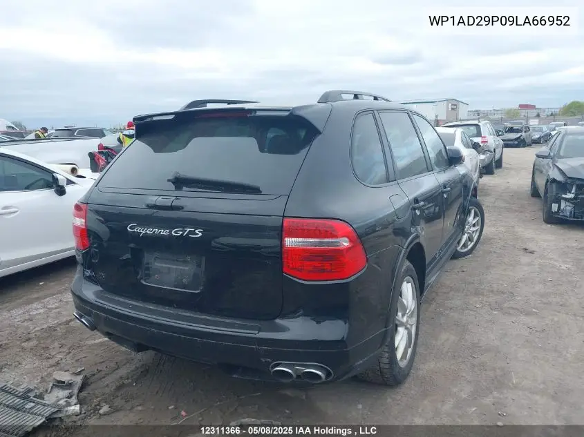 2009 Porsche Cayenne VIN: WP1AD29P09LA66952 Lot: 12311366