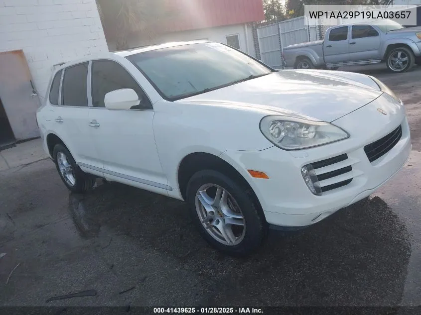 2009 Porsche Cayenne VIN: WP1AA29P19LA03657 Lot: 41439625
