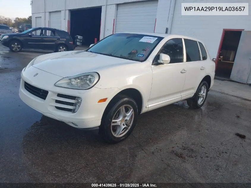 2009 Porsche Cayenne VIN: WP1AA29P19LA03657 Lot: 41439625