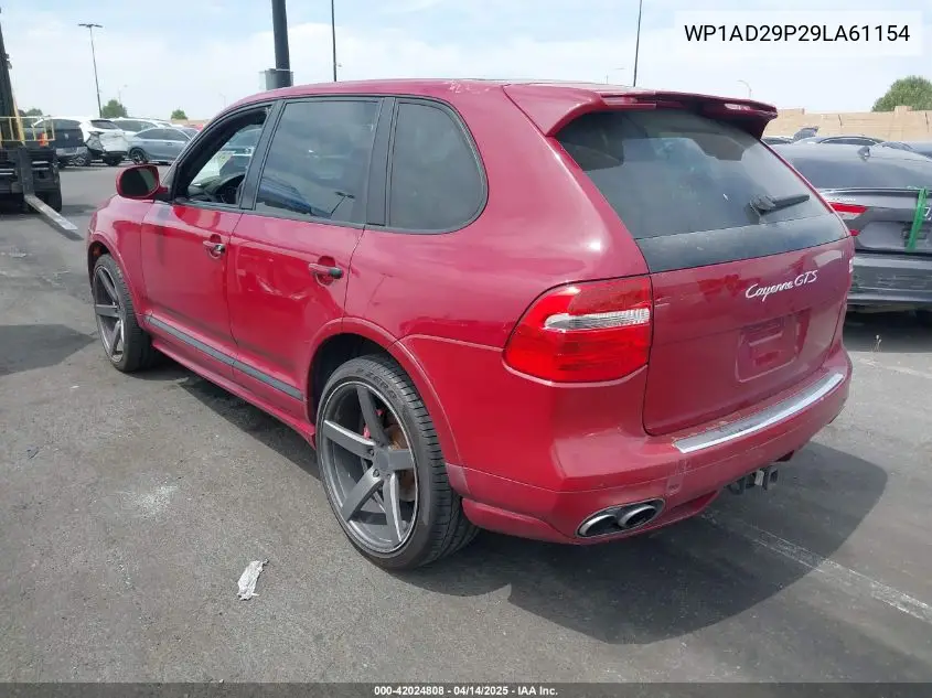2009 Porsche Cayenne Gts VIN: WP1AD29P29LA61154 Lot: 42024808
