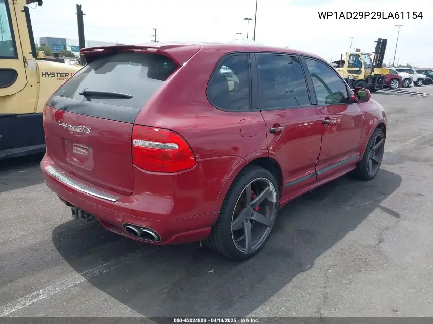 2009 Porsche Cayenne Gts VIN: WP1AD29P29LA61154 Lot: 42024808