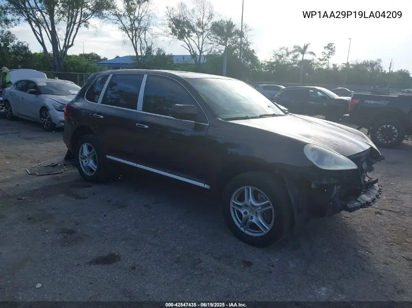 2009 Porsche Cayenne VIN: WP1AA29P19LA04209 Lot: 42547435