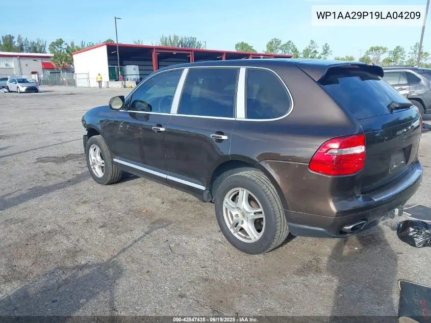 2009 Porsche Cayenne VIN: WP1AA29P19LA04209 Lot: 42547435
