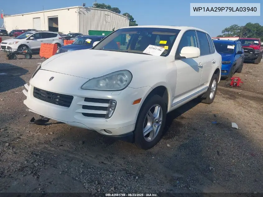 2009 Porsche Cayenne VIN: WP1AA29P79LA03940 Lot: 42561786