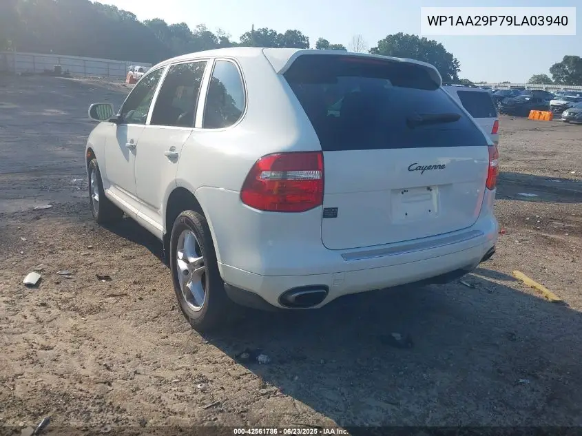 2009 Porsche Cayenne VIN: WP1AA29P79LA03940 Lot: 42561786