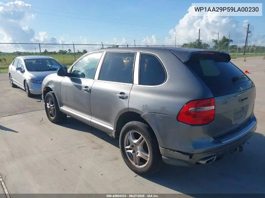 2009 Porsche Cayenne VIN: WP1AA29P59LA00230 Lot: 42604333