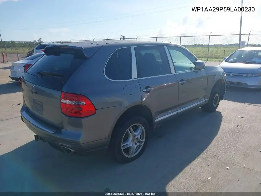 2009 Porsche Cayenne VIN: WP1AA29P59LA00230 Lot: 42604333