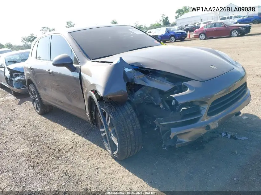 2011 Porsche Cayenne VIN: WP1AA2A26BLA09038 Lot: 42559242