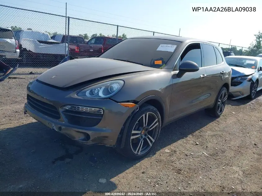 2011 Porsche Cayenne VIN: WP1AA2A26BLA09038 Lot: 42559242