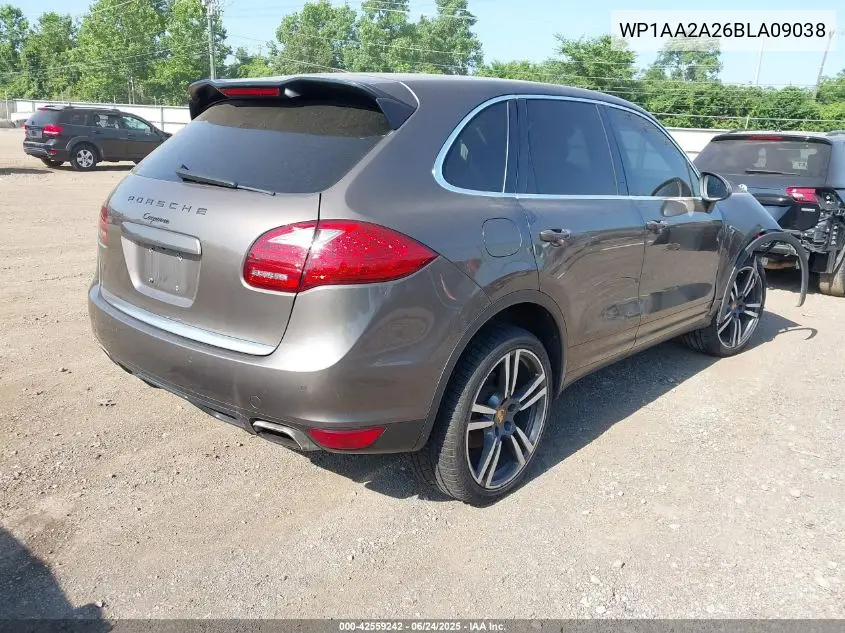 2011 Porsche Cayenne VIN: WP1AA2A26BLA09038 Lot: 42559242