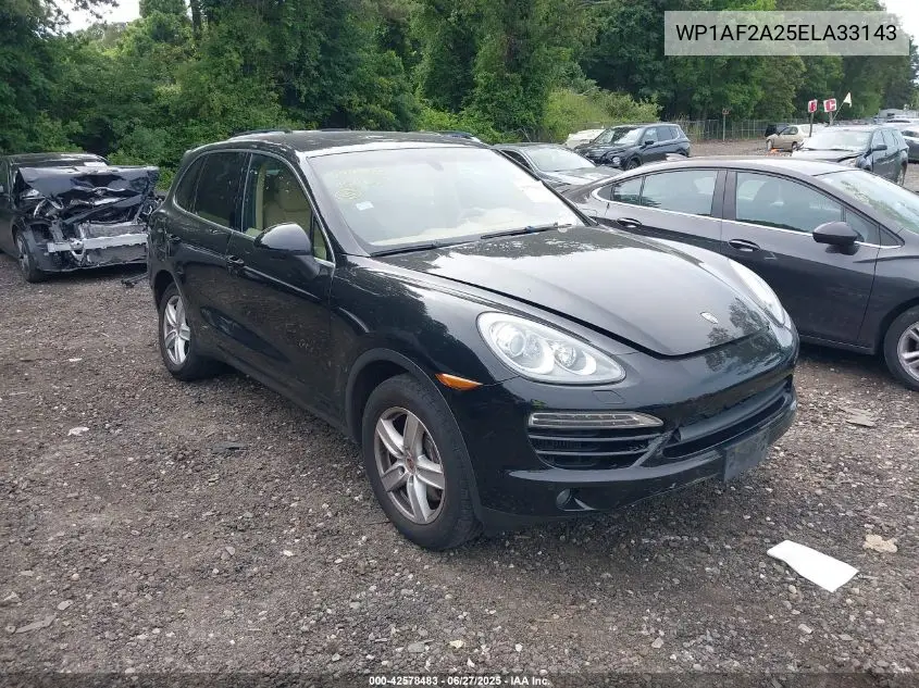 2014 Porsche Cayenne VIN: WP1AF2A25ELA33143 Lot: 42578483