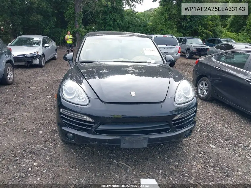 2014 Porsche Cayenne VIN: WP1AF2A25ELA33143 Lot: 42578483