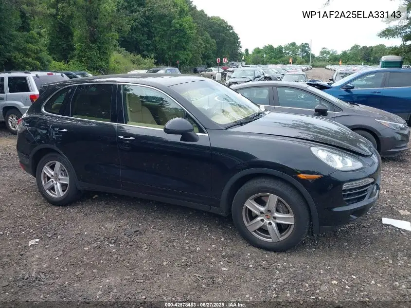 2014 Porsche Cayenne VIN: WP1AF2A25ELA33143 Lot: 42578483