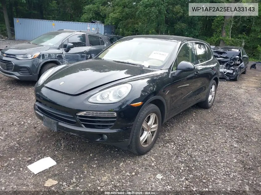 2014 Porsche Cayenne VIN: WP1AF2A25ELA33143 Lot: 42578483