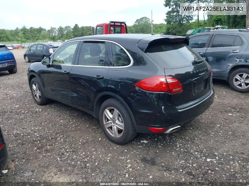 2014 Porsche Cayenne VIN: WP1AF2A25ELA33143 Lot: 42578483
